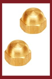 Acorn Nuts Brass