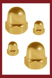 Acorn Nuts Brass