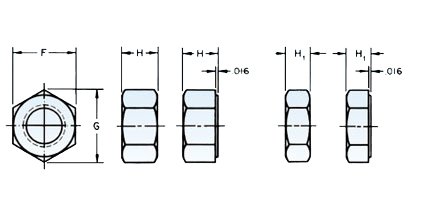 Brass Heavy Hex Nuts