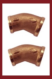 Bronze 45 Degree FF Elbow